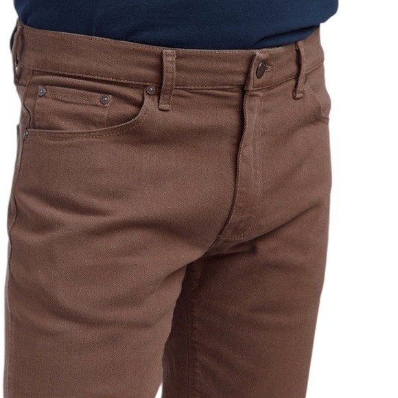 MOTT & BOW Slim Mercer Jeans Twill Brown Gorpcore Country Western Normcore - Picture 3 of 13